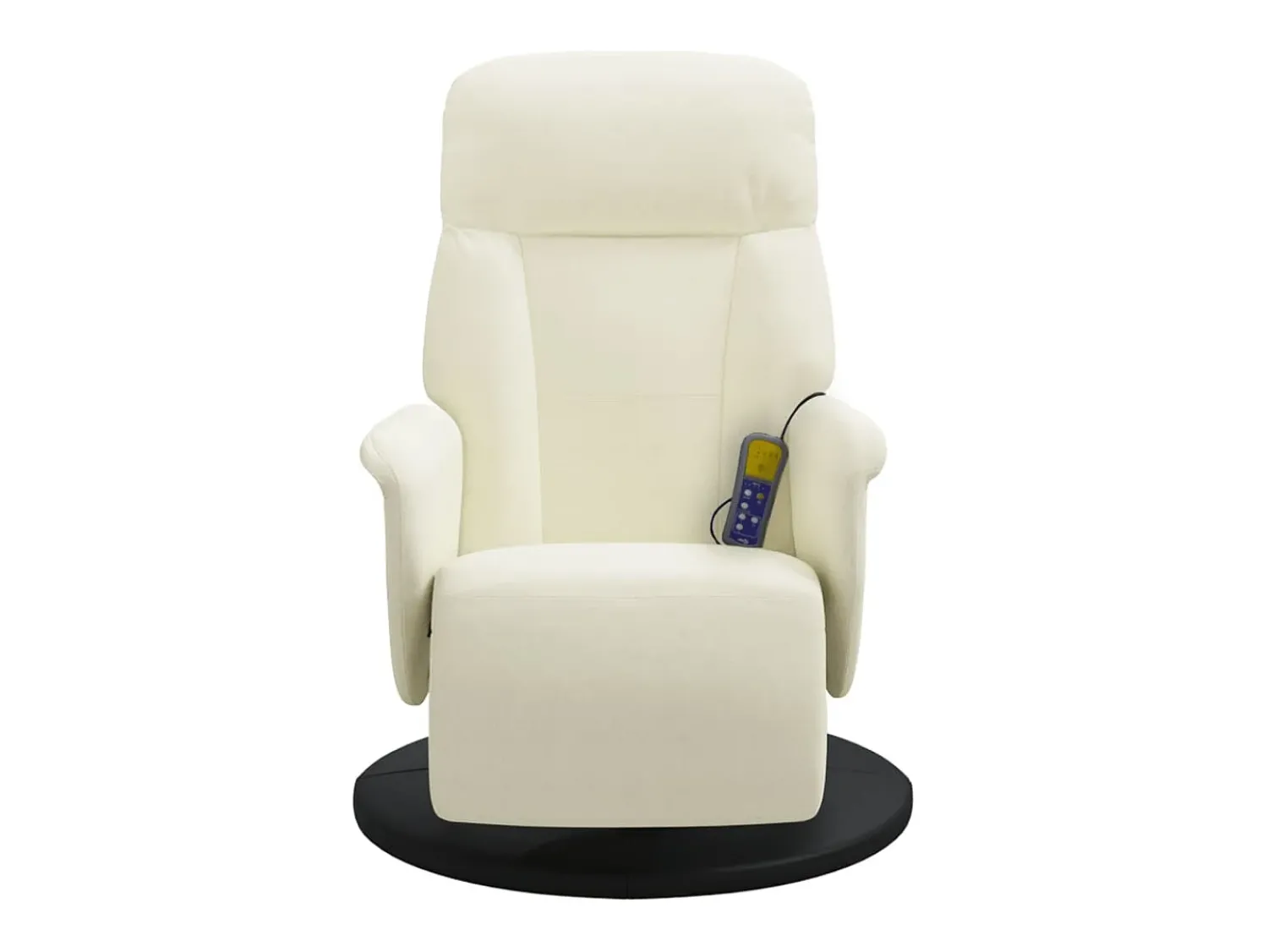 Poltrona| Cadeirão de massagens reclinável com apoio de pés veludo SHL511466 Creme