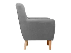 Cadeirão de poliéster escuro 90x75x67cm^ Poltrona