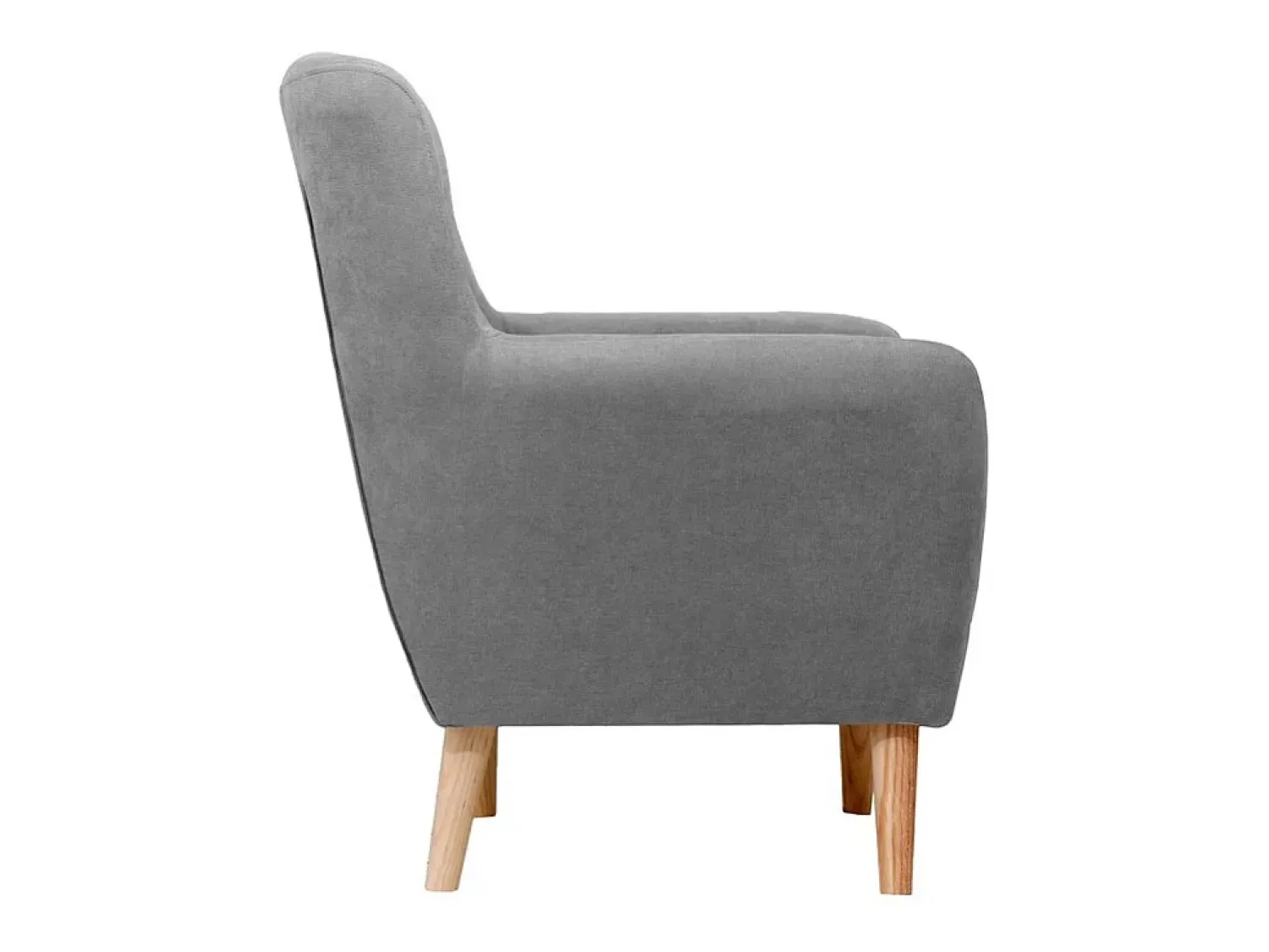 Cadeirão de poliéster escuro 90x75x67cm^ Poltrona