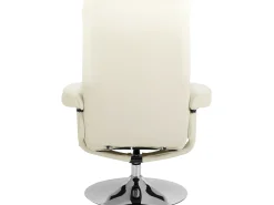 Poltrona|Loft24 Cadeirão e banco reclináveis Springfield Creme Branco