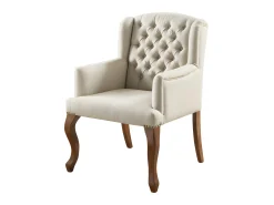Vente-unique Cadeirão elegante em tecido estilo bergère - PARUNA^ Poltrona