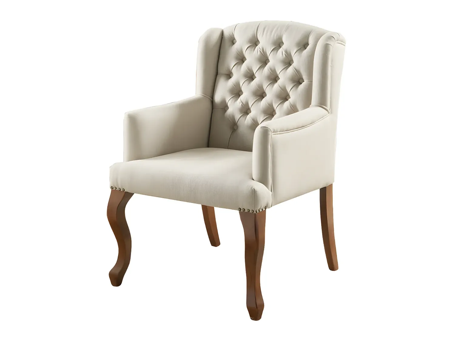 Vente-unique Cadeirão elegante em tecido estilo bergère - PARUNA^ Poltrona