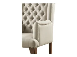 Vente-unique Cadeirão elegante em tecido estilo bergère - PARUNA^ Poltrona