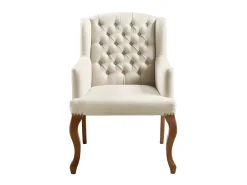 Vente-unique Cadeirão elegante em tecido estilo bergère - PARUNA^ Poltrona