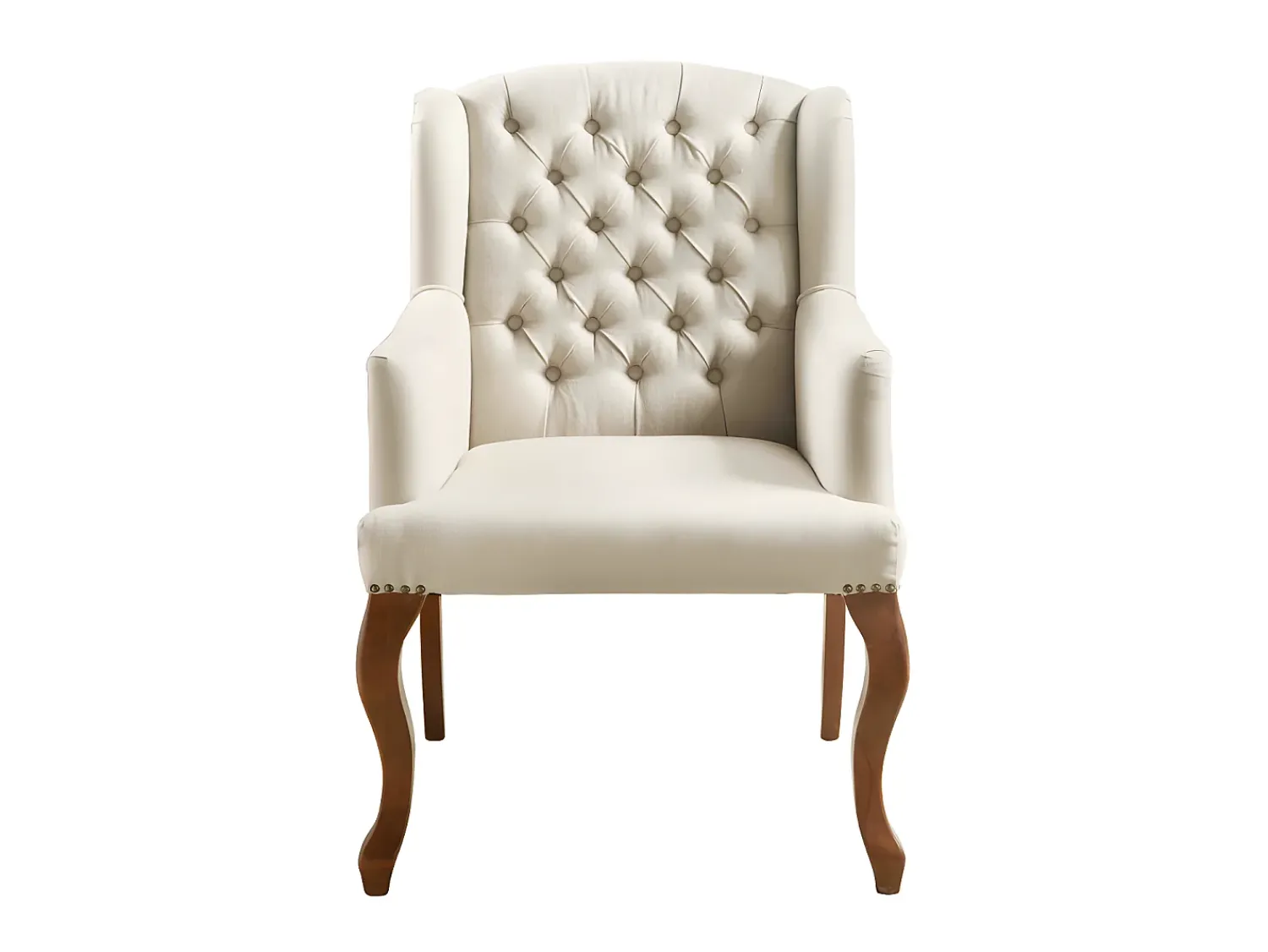 Vente-unique Cadeirão elegante em tecido estilo bergère - PARUNA^ Poltrona