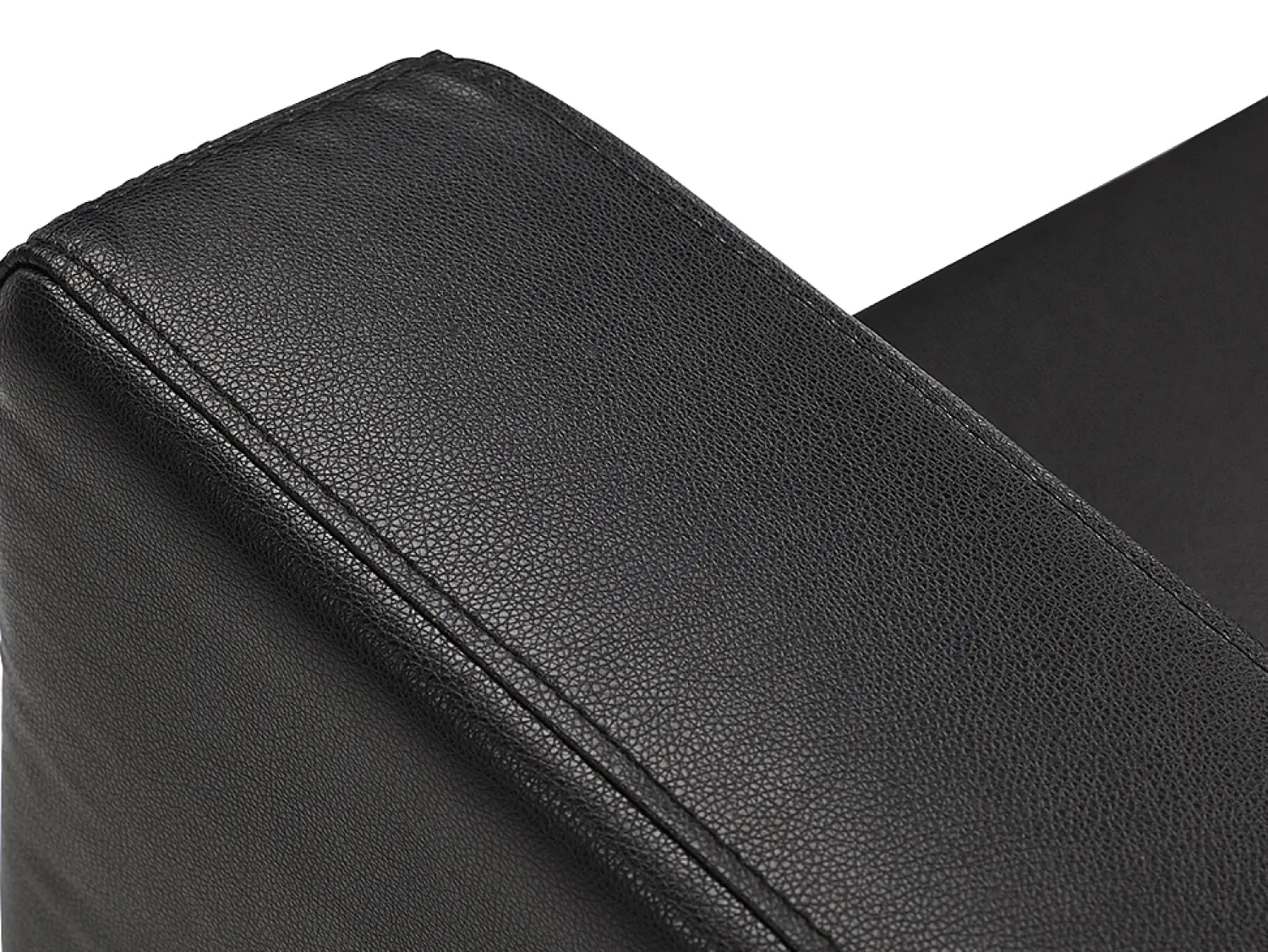 Poltrona|Vente-unique Cadeirão em pele sintética - ACKLEY Preto