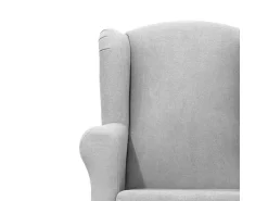 Poltrona* Cadeirão em poliéster claro 110x75x80cm Cinzento