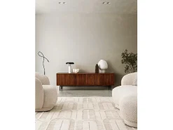 Poltrona* Cadeirão em tecido efeito bouclé natural - TECLA Bege