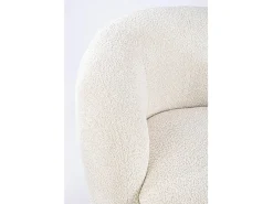 Poltrona* Cadeirão em tecido efeito bouclé natural - TECLA Bege