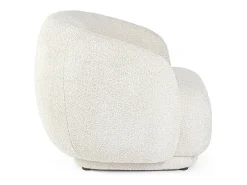 Poltrona* Cadeirão em tecido efeito bouclé natural - TECLA Bege
