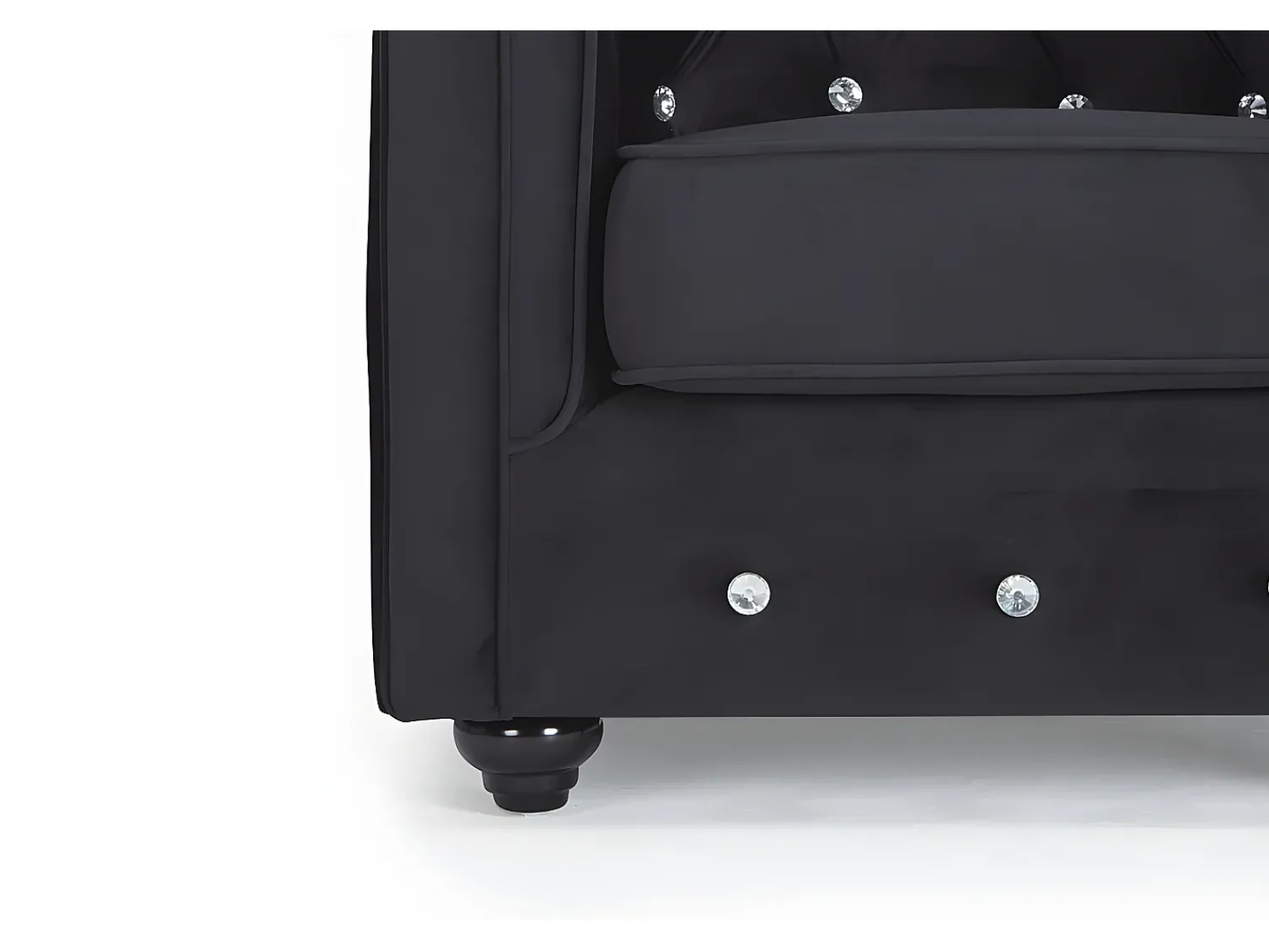 Vente-unique Cadeirão em veludo e botões cristal CHESTERFIELD^ Poltrona