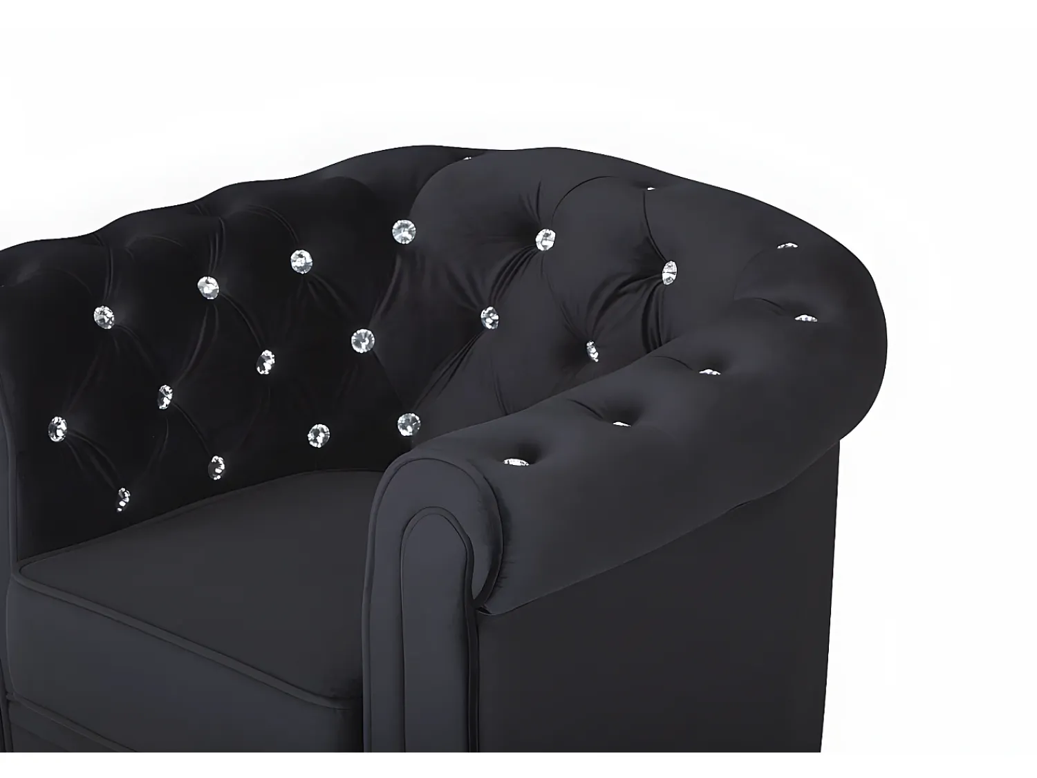 Vente-unique Cadeirão em veludo e botões cristal CHESTERFIELD^ Poltrona