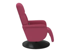 Poltrona* Cadeirão massagens reclinável comapoio pés veludo tinto SHL429927 Vermelho
