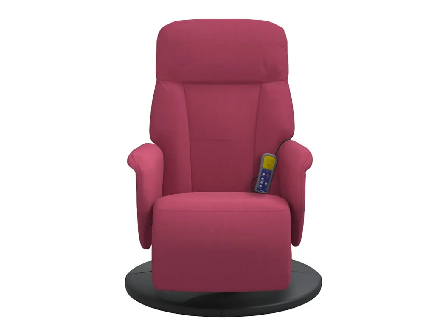 Poltrona* Cadeirão massagens reclinável comapoio pés veludo tinto SHL429927 Vermelho