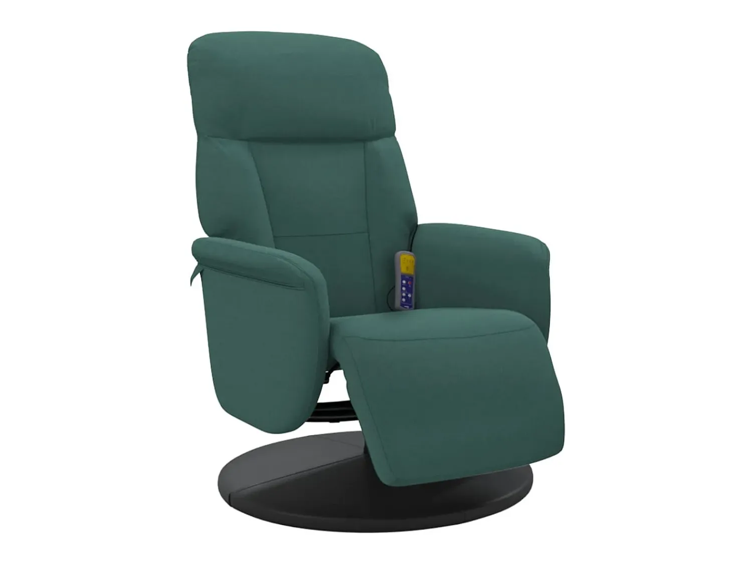 Best Cadeirão massagens reclinável com apoio pés veludo verde-escuro SHL174696 Verde pinho