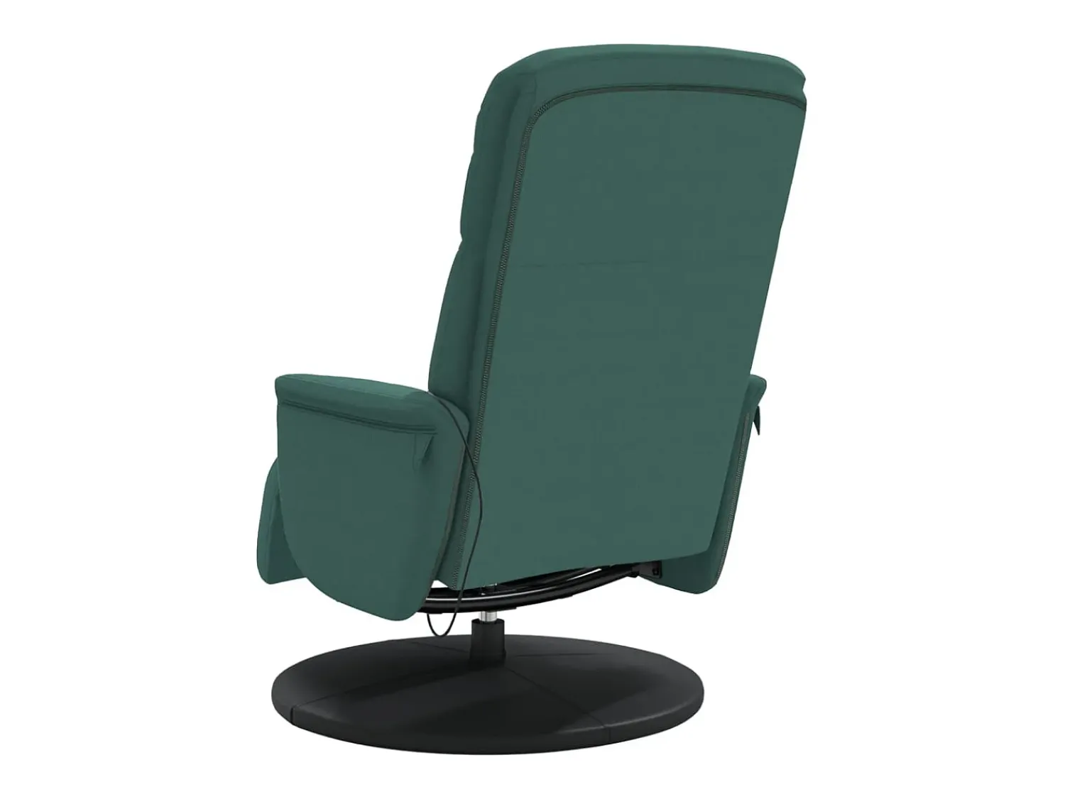 Best Cadeirão massagens reclinável com apoio pés veludo verde-escuro SHL174696 Verde pinho