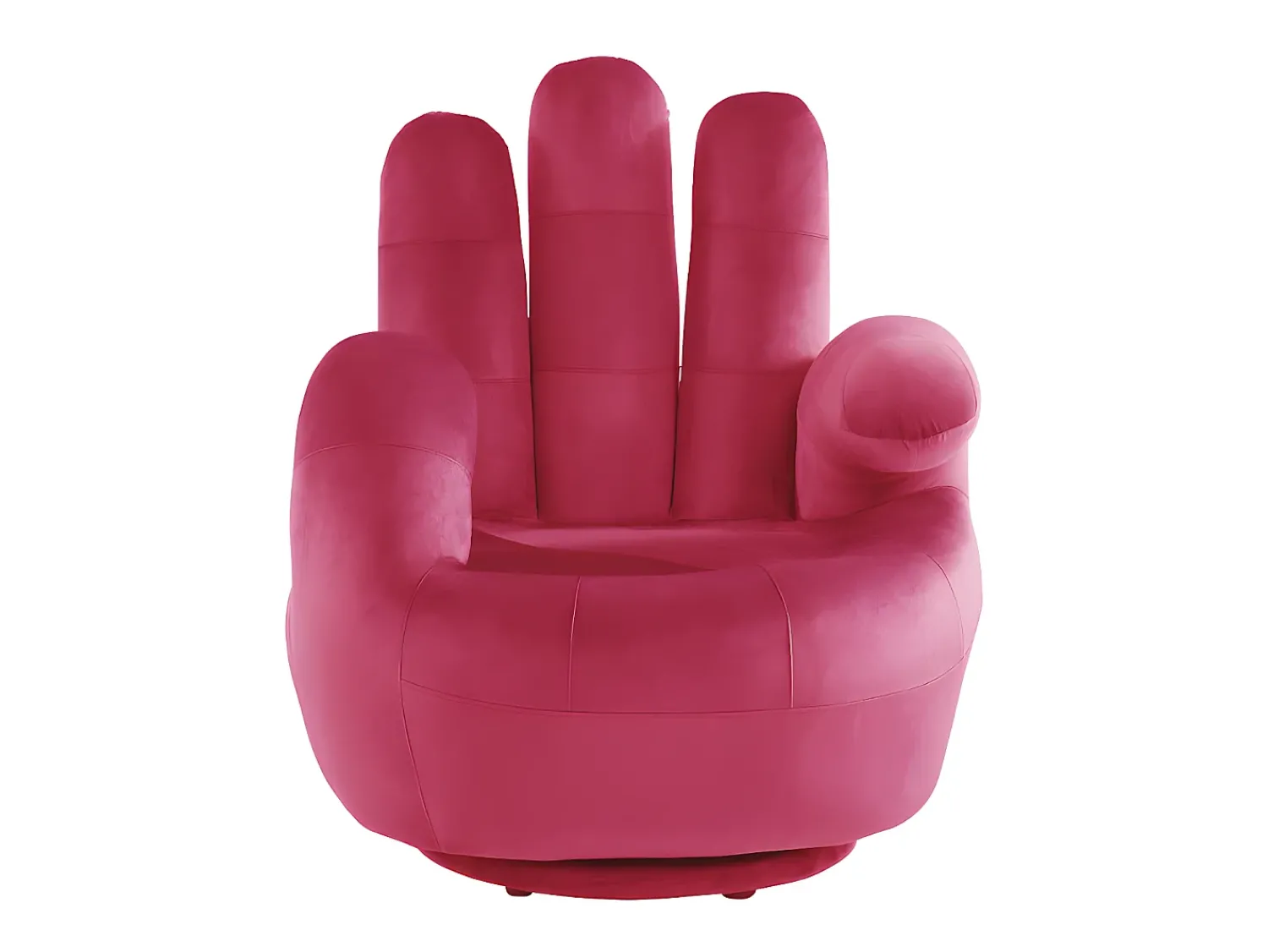 Poltrona*Vente-unique Cadeirão mão giratório em veludo Fucsia - CATCHY Fu00fachsia