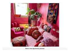 Poltrona*Vente-unique Cadeirão mão giratório em veludo Fucsia - CATCHY Fu00fachsia