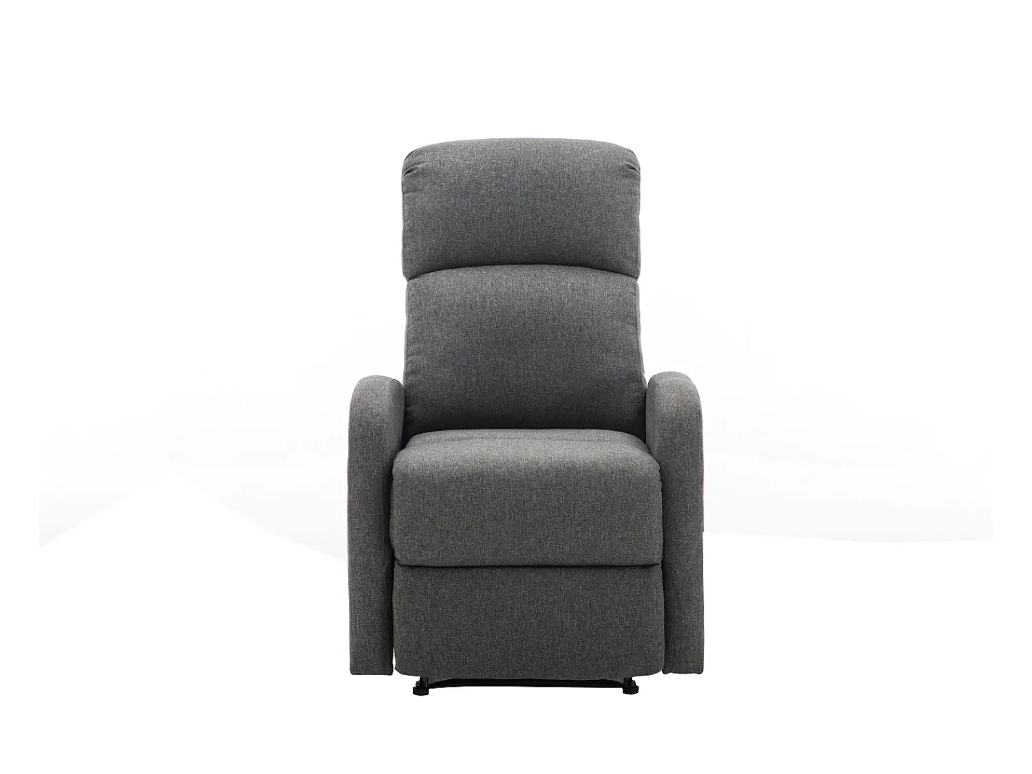 Best Vente-unique Cadeirão relax manual em tecido Antracite - ISAO Cinza antracite