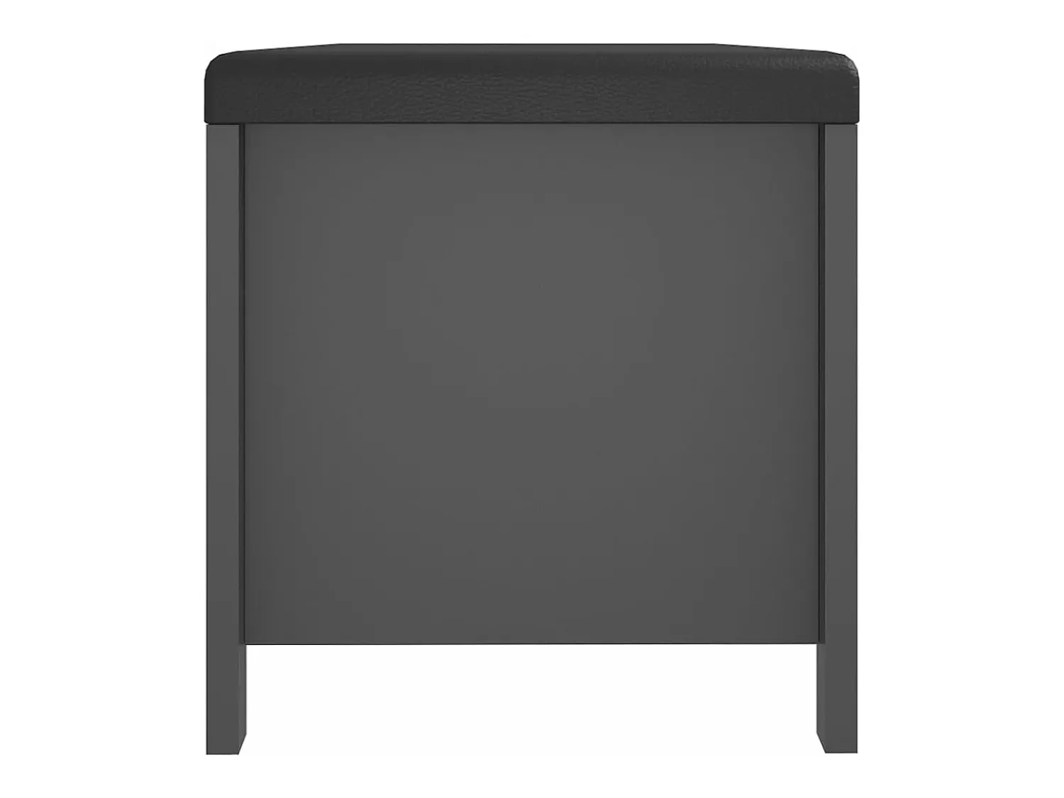 Acessórios De Arrumação|vidaxl Caixa arrumação c/ almofadão contraplacado 105x40x45 cm cinza Cinzento
