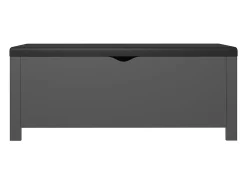 Caixa arrumação c/ almofadão contraplacado 105x40x45 cm cinza PT232357^ Acessórios De Arrumação