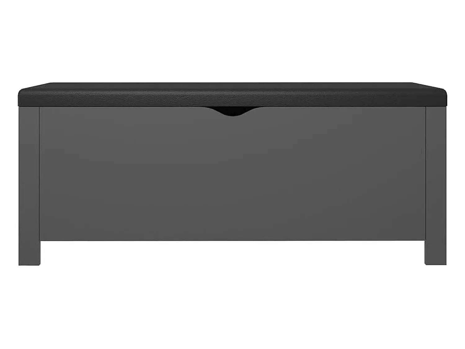 Caixa arrumação c/ almofadão contraplacado 105x40x45 cm cinza PT232357^ Acessórios De Arrumação