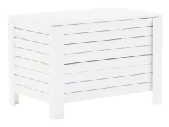 Acessórios De Arrumação*vidaxl Caixa arrumação c/ tampa RANA 100x49x54 cm pinho maciço Branco