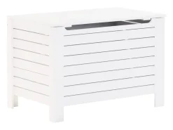 Acessórios De Arrumação*vidaxl Caixa arrumação c/ tampa RANA 100x49x54 cm pinho maciço Branco