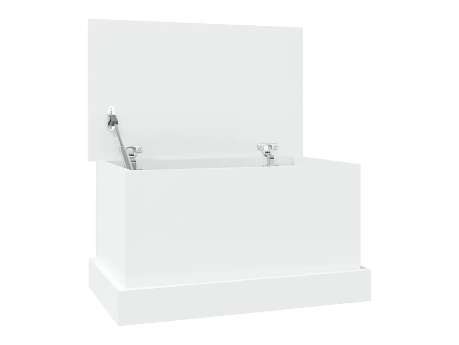 vidaxl Caixa de arrumação branca 50x30x28 cm madeira projetada^ Acessórios De Arrumação