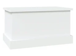 vidaxl Caixa de arrumação branca 50x30x28 cm madeira projetada^ Acessórios De Arrumação