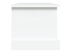 vidaxl Caixa de arrumação branca 50x30x28 cm madeira projetada^ Acessórios De Arrumação