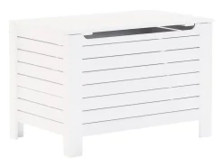 Acessórios De Arrumação* Caixa de arrumação c/ tampa RANA 80x49x54cm pinho maciço PT701375 Branco