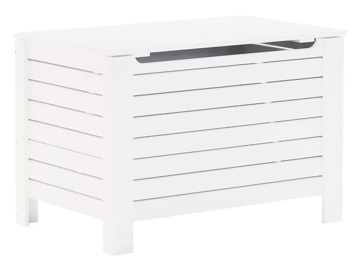 Acessórios De Arrumação* Caixa de arrumação c/ tampa RANA 80x49x54cm pinho maciço PT701375 Branco