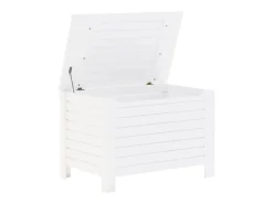 Acessórios De Arrumação*vidaxl Caixa de arrumação c/ tampa RANA 80x49x54cm pinho maciço Branco
