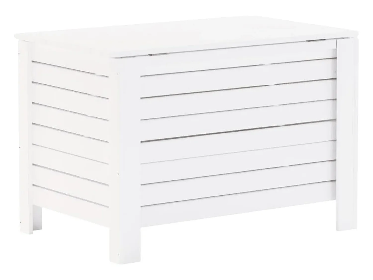 Acessórios De Arrumação*vidaxl Caixa de arrumação c/ tampa RANA 80x49x54cm pinho maciço Branco