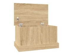 Acessórios De Arrumação|vidaxl Caixa de arrumação Carvalho Sonoma 50x30x28 cm Madeira engenheirada Natural claro