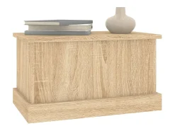 Acessórios De Arrumação|vidaxl Caixa de arrumação Carvalho Sonoma 50x30x28 cm Madeira engenheirada Natural claro