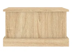 Acessórios De Arrumação|vidaxl Caixa de arrumação Carvalho Sonoma 50x30x28 cm Madeira engenheirada Natural claro