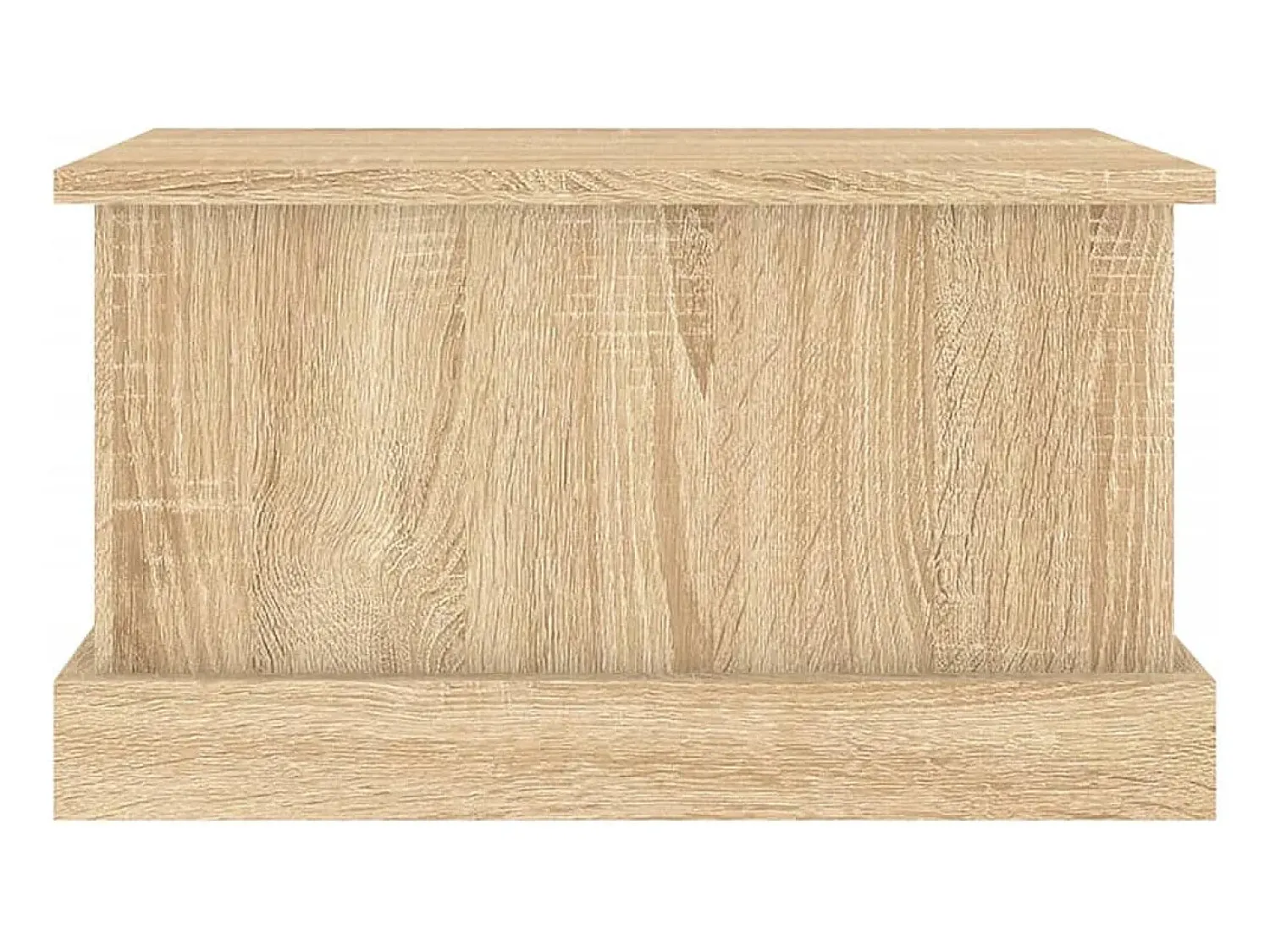 Acessórios De Arrumação|vidaxl Caixa de arrumação Carvalho Sonoma 50x30x28 cm Madeira engenheirada Natural claro