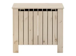 Best Caixa de arrumação com tampa RANA 60x49x54 cm pinho maciço PT452673 Castanho