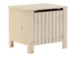 Best Caixa de arrumação com tampa RANA 60x49x54 cm pinho maciço PT452673 Castanho