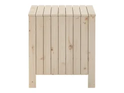 Best Caixa de arrumação com tampa RANA 60x49x54 cm pinho maciço PT452673 Castanho