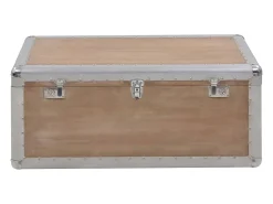 Acessórios De Arrumação*vidaxl Caixa de arrumação madeira de abeto maciça 91x52x40 cm castanho Natural claro