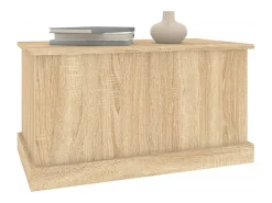 Acessórios De Arrumação*vidaxl Caixa de arrumação Sonoma Carvalho 70x40x38 cm Madeira engenheirada Natural claro
