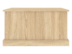 Acessórios De Arrumação*vidaxl Caixa de arrumação Sonoma Carvalho 70x40x38 cm Madeira engenheirada Natural claro