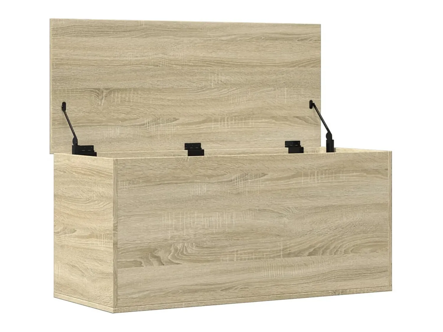 Sale vidaxl Caixa de arrumação 100x42x46 cm deriv. madeira carvalho sonoma Natural claro