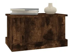 Acessórios De Arrumação*vidaxl Caixa de arrumação 50x30x28 cm deriv. madeira carvalho fumado Natural claro