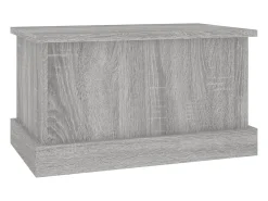 Caixa de arrumação 50x30x28 cm derivados madeira cinza sonoma PT457832^ Acessórios De Arrumação