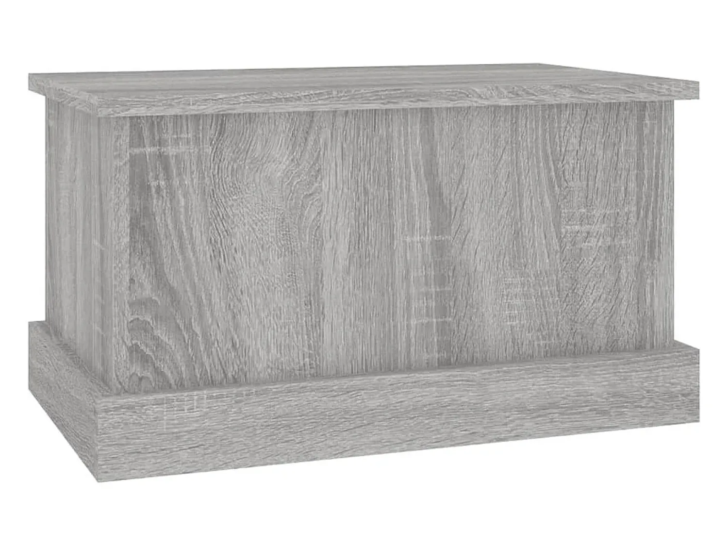 Caixa de arrumação 50x30x28 cm derivados madeira cinza sonoma PT457832^ Acessórios De Arrumação