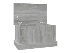 Caixa de arrumação 50x30x28 cm derivados madeira cinza sonoma PT457832^ Acessórios De Arrumação